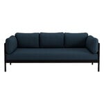 Easy 3-seater sofa, graphite black - midnight blue