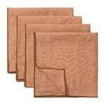 Cloth napkins, Merrow napkin, 50 x 50 cm, set of 4, rust, Brown