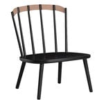 Fauteuils, Chaise de salon Piena, bouleau noir, Noir