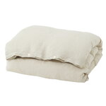 Linen single duvet cover, 150 x 210 cm, sand grey