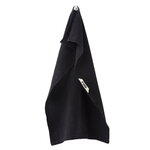 Tekla Linen glass towel, black