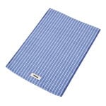 Bath rugs, Bath mat, 70 x 50 cm, clear blue stripes, White