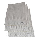 Hand towels & washcloths, Big Waffle mini towel, 3 pcs, natural white, White