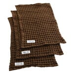 Hand towels & washcloths, Big Waffle mini towel, 3 pcs, teak, Brown