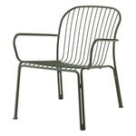 Outdoor lounge chairs, Thorvald SC101 lounge armchair, bronze green, Green