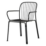 Patio chairs, Thorvald SC95 armchair, warm black, Black