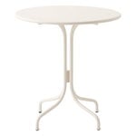 Patio tables, Thorvald SC96 table, round 70 cm, ivory, White