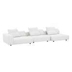 Sohvat, Toast sohva, 405 cm, vasen, Arc 80 valkoinen, Valkoinen