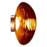 , Melt Surface LED wall lamp, copper, Brown