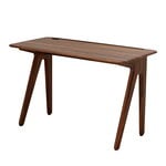 Slab desk, 120 x 60 cm, fumed oak