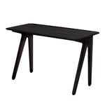 Slab desk, 120 x 60 cm, black oak