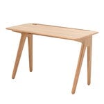 Slab desk, 120 x 60 cm, lacquered oak