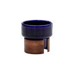 Cups & mugs, Warm espresso cup 0,8 dl, 2 pcs, blue - walnut, Black