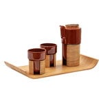 Porslin, Warm tea set, brown - oak, cork lid, Brun