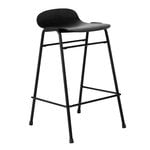 Bar stools & chairs, Touchwood counter stool, 65 cm, black- black steel, Black