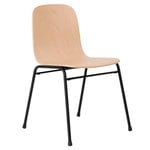 Dining chairs, Touchwood chair, natural beech - black steel, Black