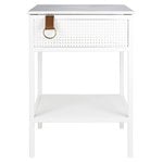 Side & end tables, Tracy side table, left, white, White
