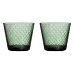 Trinkgläser und Wassergläser, Tundra Glas, 290 ml, 2 Stück, Tannengrün, Grün