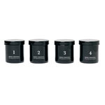 Ferm Living Adventtikynttilät tuoksulla, 4 kpl, musta
