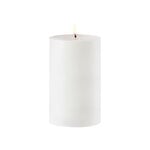 Uyuni Lighting Outdoor LED pillar candle, 8,4 x 15 cm, white