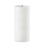 Uyuni Lighting Outdoor LED pillar candle, 8,4 x 20 cm, white