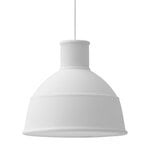 Muuto Unfold pendellampa, genomskinlig vit