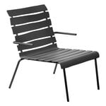 Aligned lounge chair, black