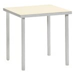 Patio tables, Alu dining table, small, ivory, White
