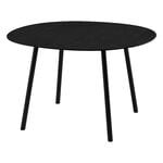 Dining tables, Maarten table, 120 cm, oval, ash black, Black