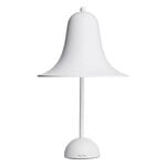 Lampada da tavolo Pantop 23 cm, bianco opaco