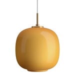 Louis Poulsen VL45 Radiohus 250 pendant, brass - amber