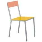 Dining chairs, Alu chair, yellow - pink, Yellow