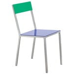 Alu chair, dark blue - green