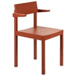 Ruokapöydän tuolit, Silent käsinojallinen tuoli, clay, Punainen