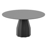 Tables de salle à manger, Table Burin, 150 cm, noir - noir laqué, Noir