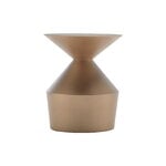 Shape low table O, bronze