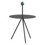 Side & end tables, Trino table, black - green marble handle, Black