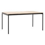 Patio tables, Ville AV25 table, 150 x 90 cm, teak - warm black, Black