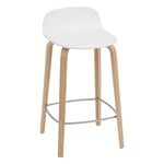 Visu counter stool, 65 cm, oak - white