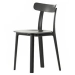Dining chairs, All Plastic Chair, graphite grey, Grey