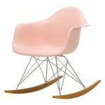Eames RAR rocking chair, pale rose - chrome - maple