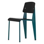 Chaises de salle à manger, Chaise Standard SP, Prouvé Bleu Dynastie - noir profond, Noir