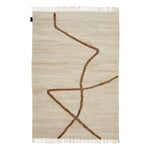 Wool rugs, Vuoristo rug, woven, natural white - brown, White