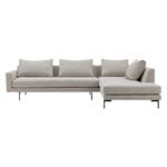 Sofas, Edge V2 sofa, moduls 11-33, black - Soft 2 light grey, Gray