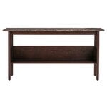 Side & end tables, Collect console side table, low, dark brown - Emperador marble, Brown