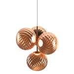 Whirl Chandelier Small riippuvalaisin, LED, kupari