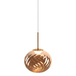 Tom Dixon Whirl riippuvalaisin, 30 cm, LED, kupari