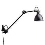 , Lampe Gras 222 wall lamp, round shade, black, Black