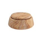 Woud Serene jar, low, rainbow sandstone