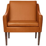 Warm Nordic Mr Olsen lounge chair, smoked oak - Vitoria oak leather